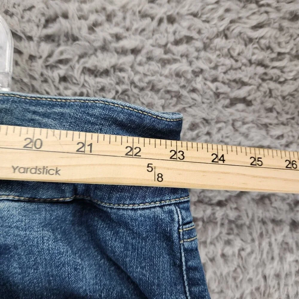 Torrid Jeans Womens 28 Medium Wash Stretch High Rise Jegging Crop *GUC* - Picture 4 of 13